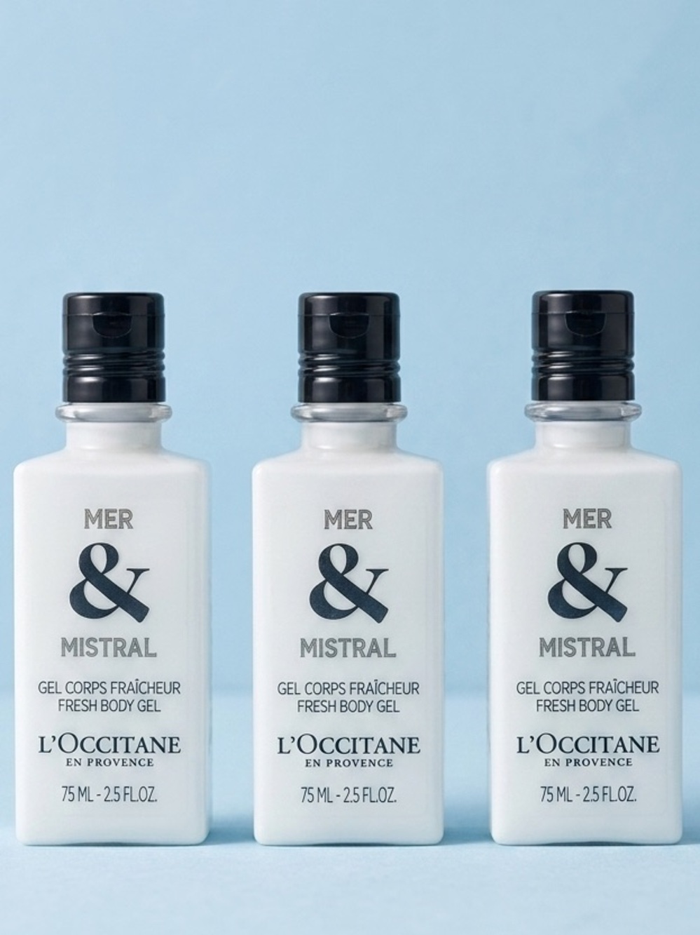 L'OCCITANE Mer & Mistral Fresh Body Gel — Set of 3